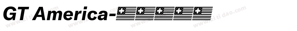 GT America字体转换